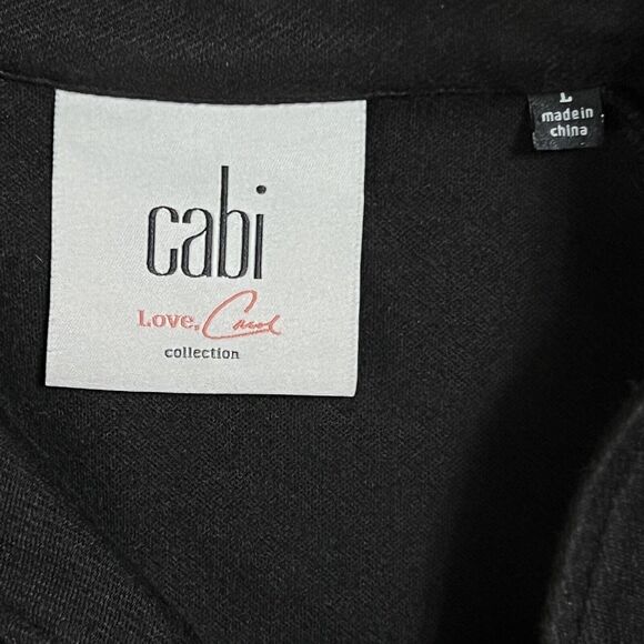 Cabi Love Carol Collection Coat Jacket Women's L Convertible Black Colorblock - Picture 5 of 17